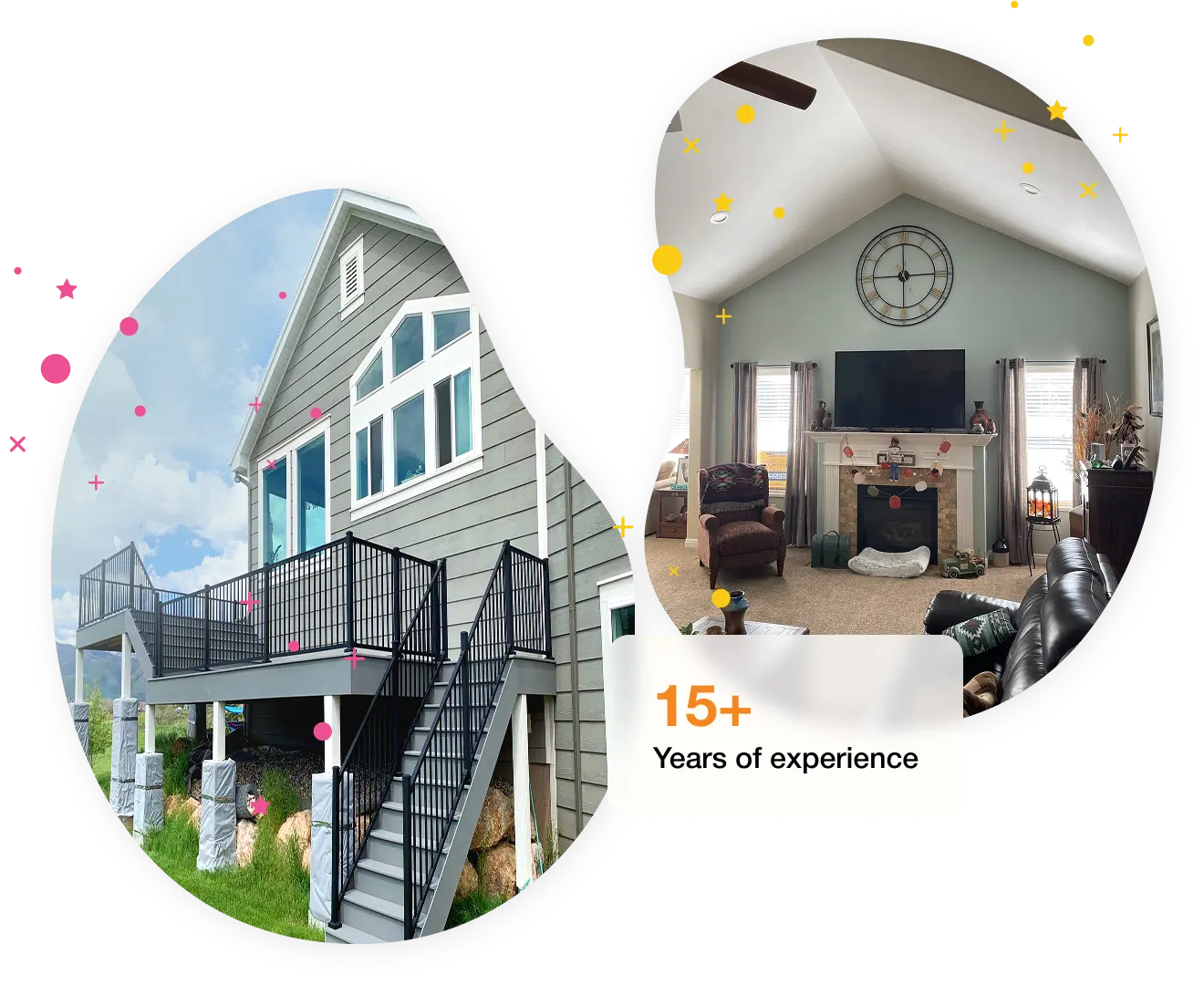 Customer testimonial or service highlights graphic.